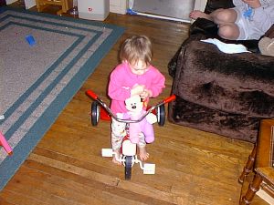 Look out world...She's got wheels!